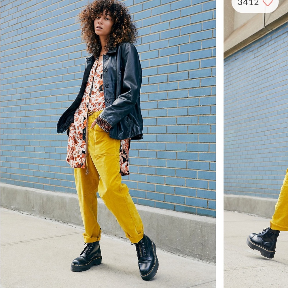 Free people city slouch cord pants